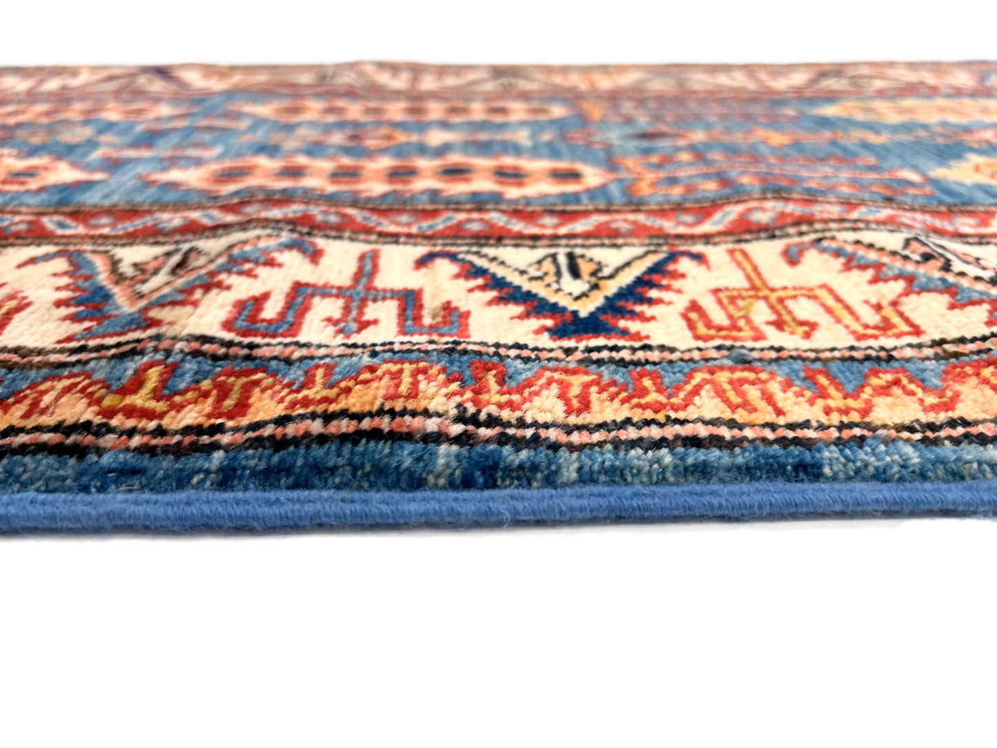 Super Kazak (2x6) blue/ivory