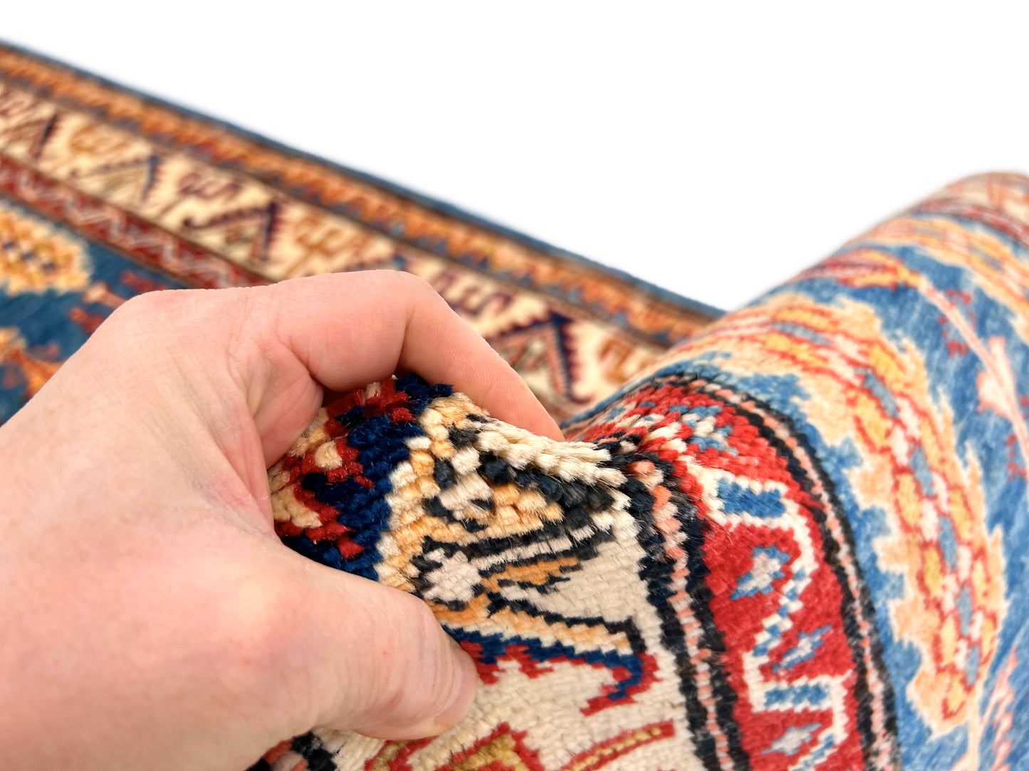 Super Kazak (2x6) blue/ivory