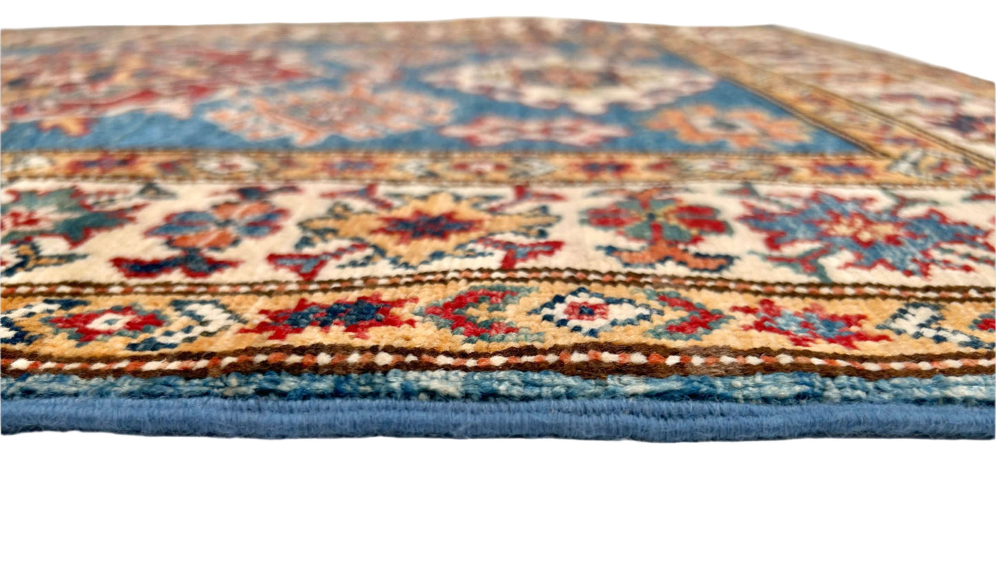 Super Kazak (2'11"x4'00") denim blue/ivory