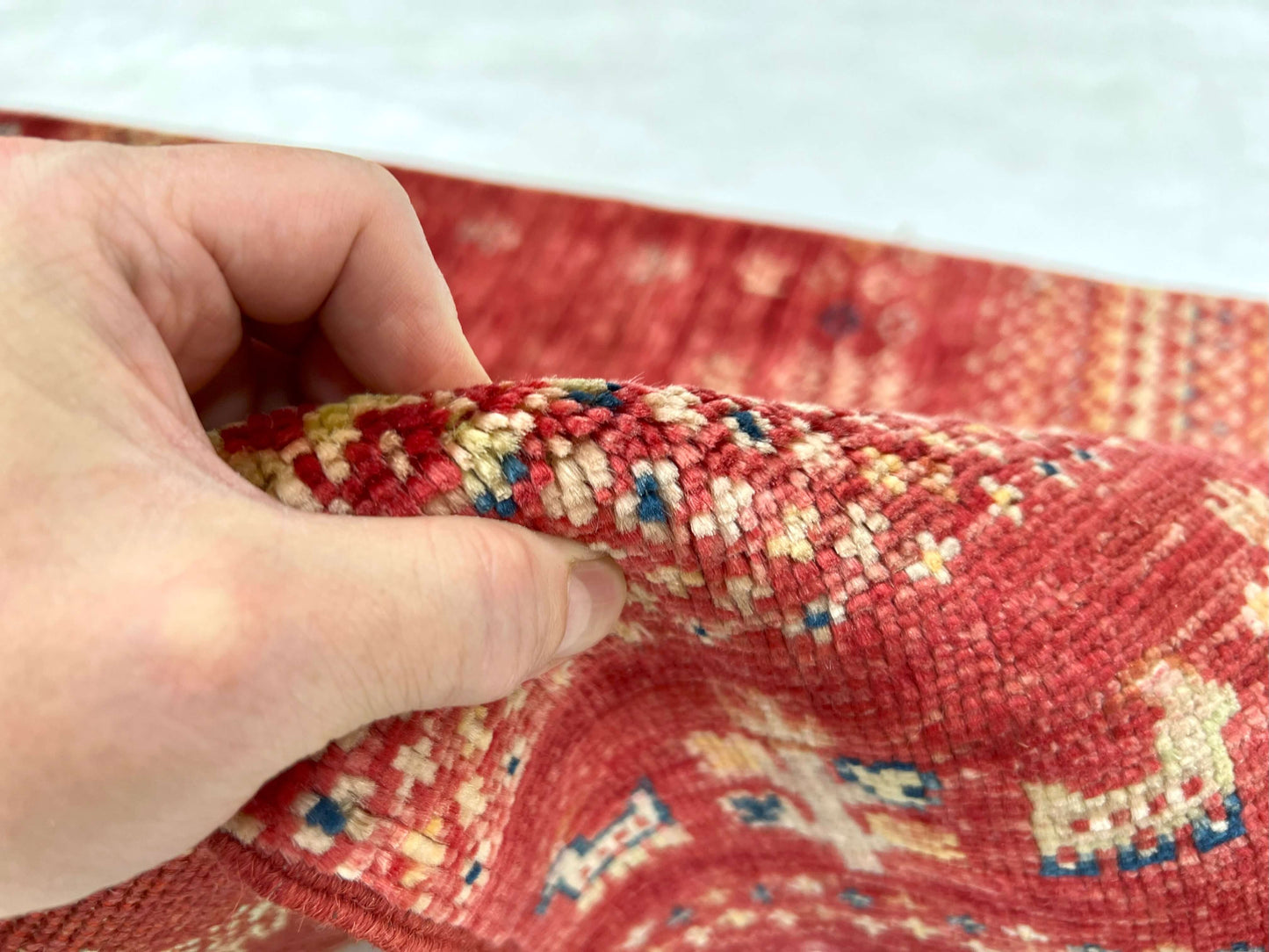 Afghan Gabbeh (1'11"x3'01") red