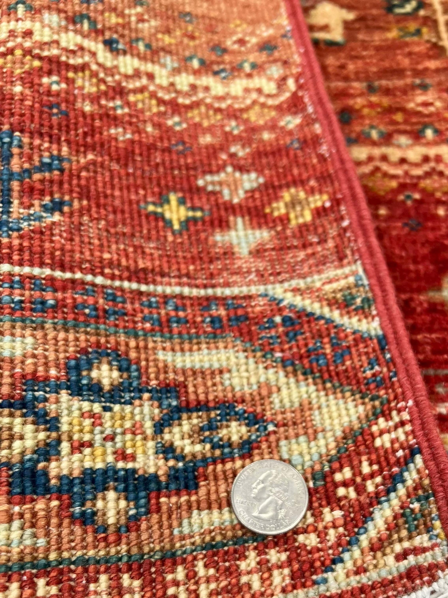Afghan Khorjin-Gabbeh (2'00"x2'10") red/multicolor