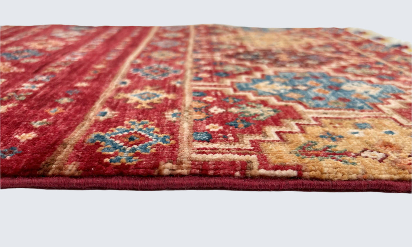 Afghan Khorjin (2'00"x3'03") red