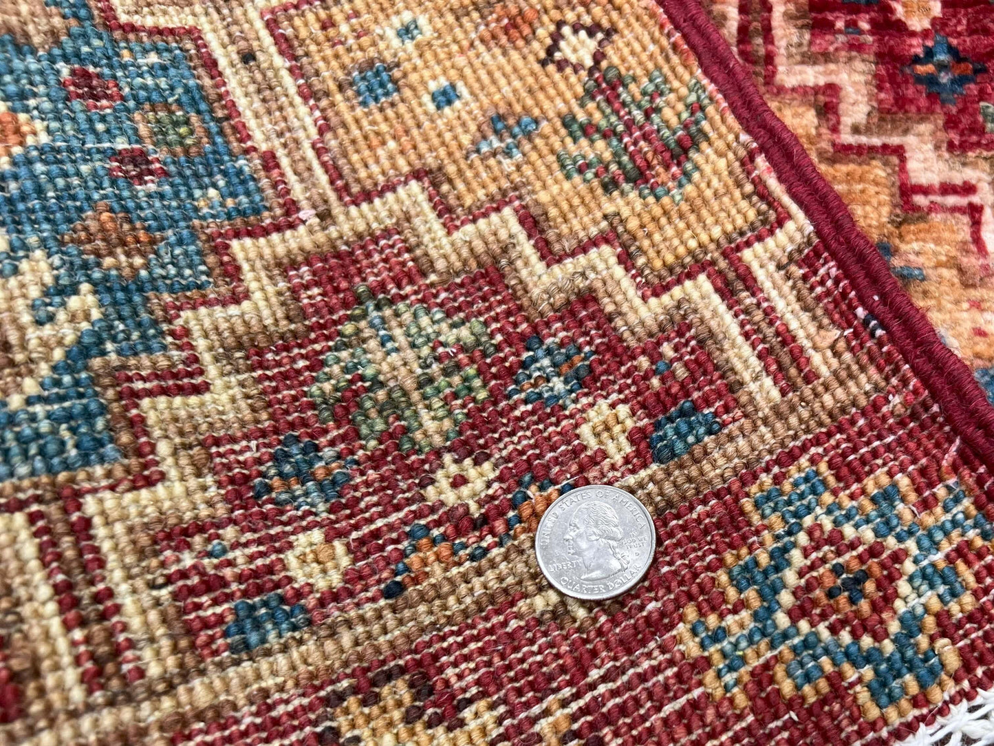 Afghan Khorjin (2'00"x3'03") red