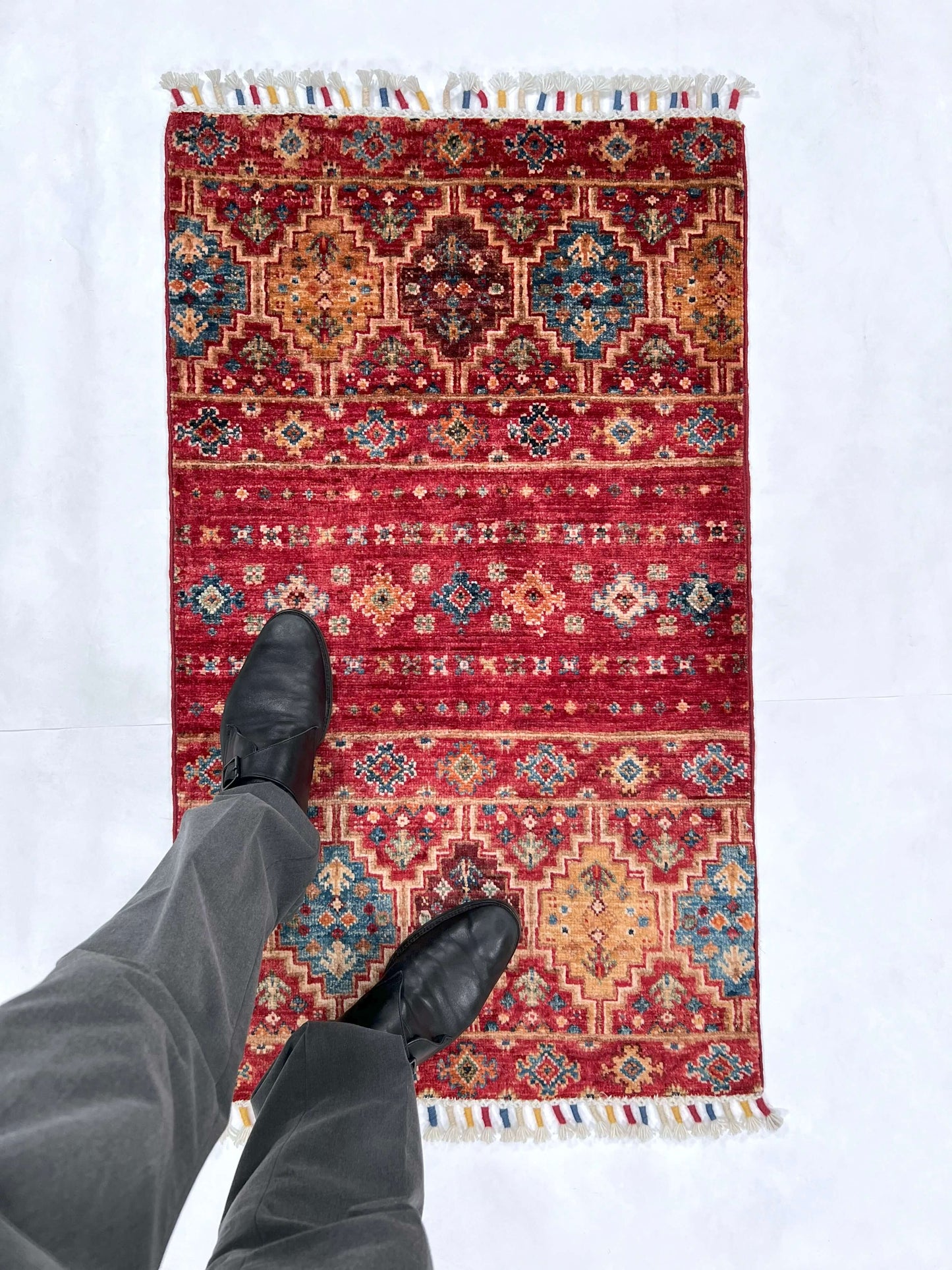 Afghan Khorjin (2'00"x3'04") red