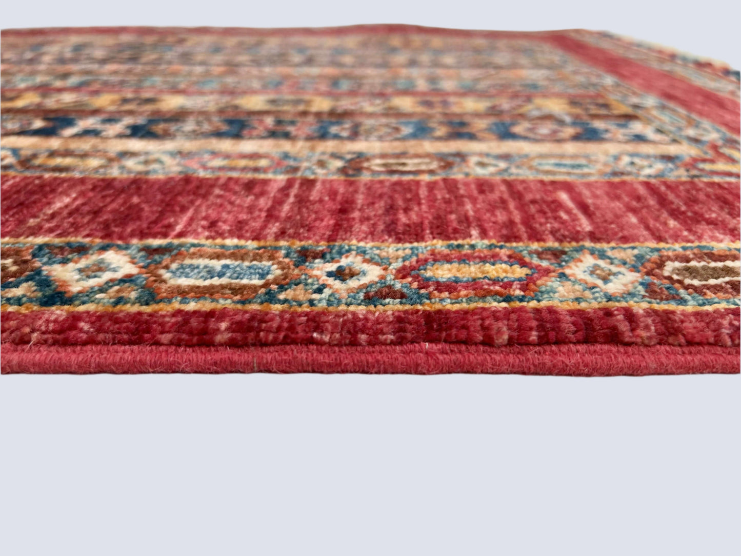 Afghan Shawl (2'09"x4'03") red/multicolor