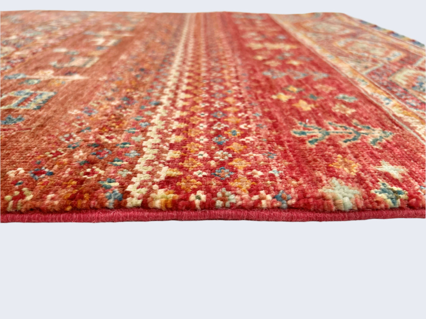 Afghan Khorjin-Gabbeh (2'06"x4'02") rust/red