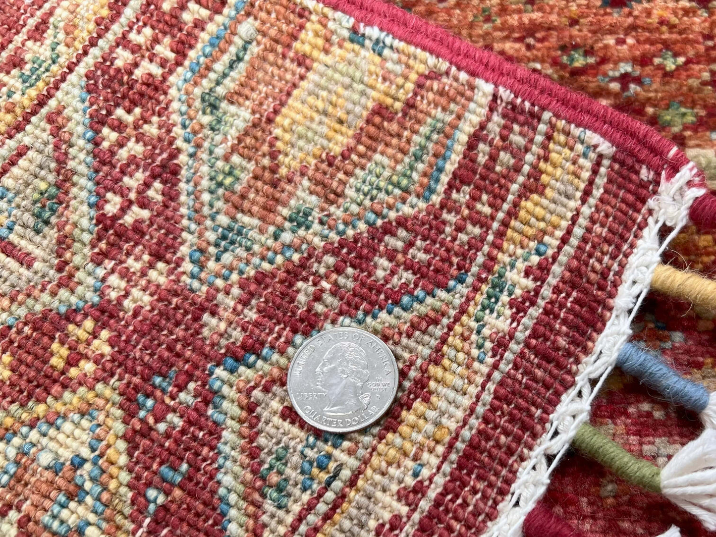 Afghan Khorjin-Gabben (2'08"x3'10") red/rust