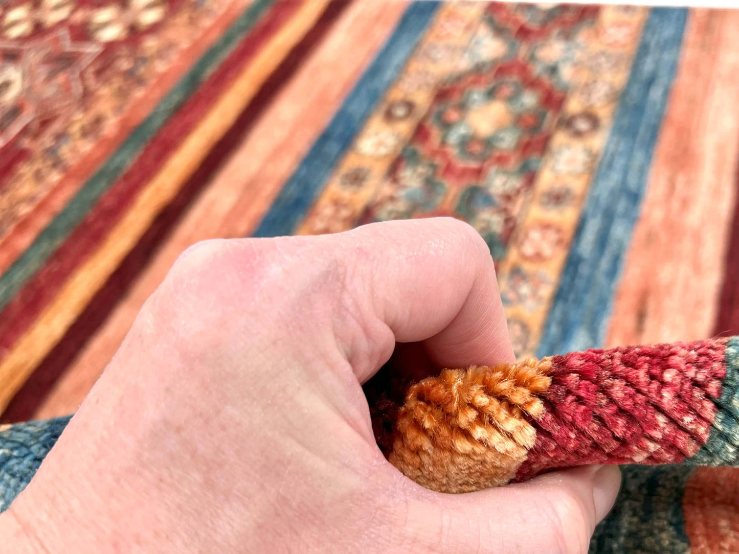 Afghan Khorjin (2'09"x4'02") red/multicolor