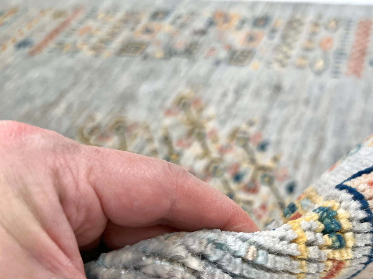 Afghan Tree of Life Gabbeh (3'03"x4'10") silver