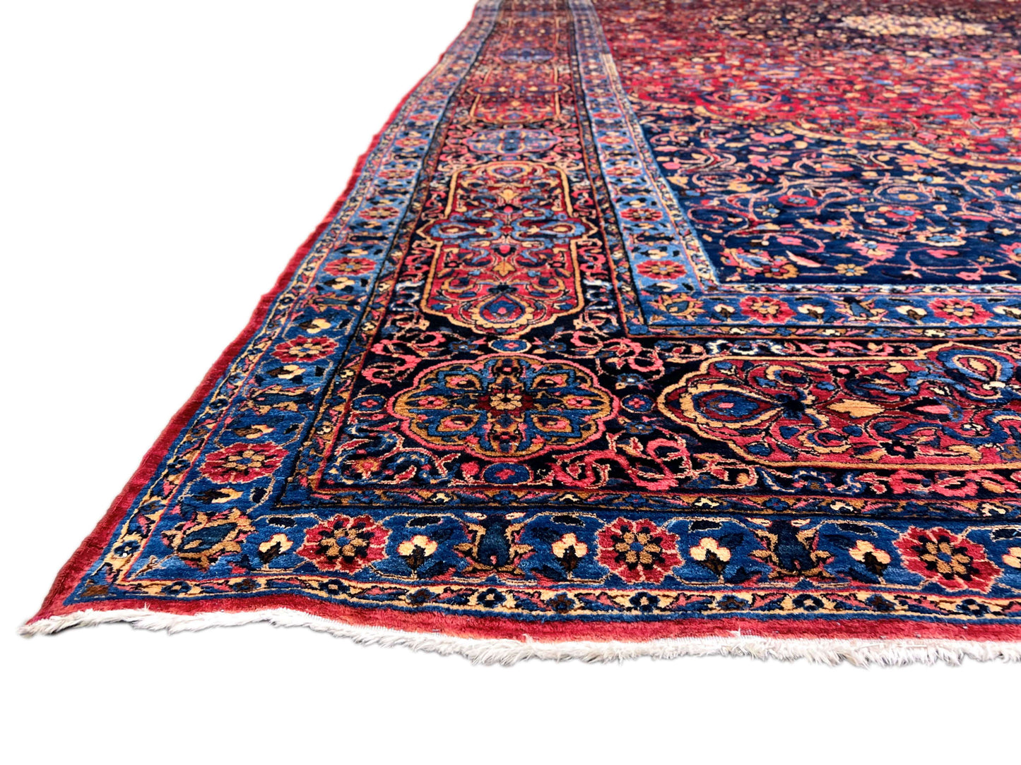 Oversized Vintage (11'06"x20'00) dk.red/indigo