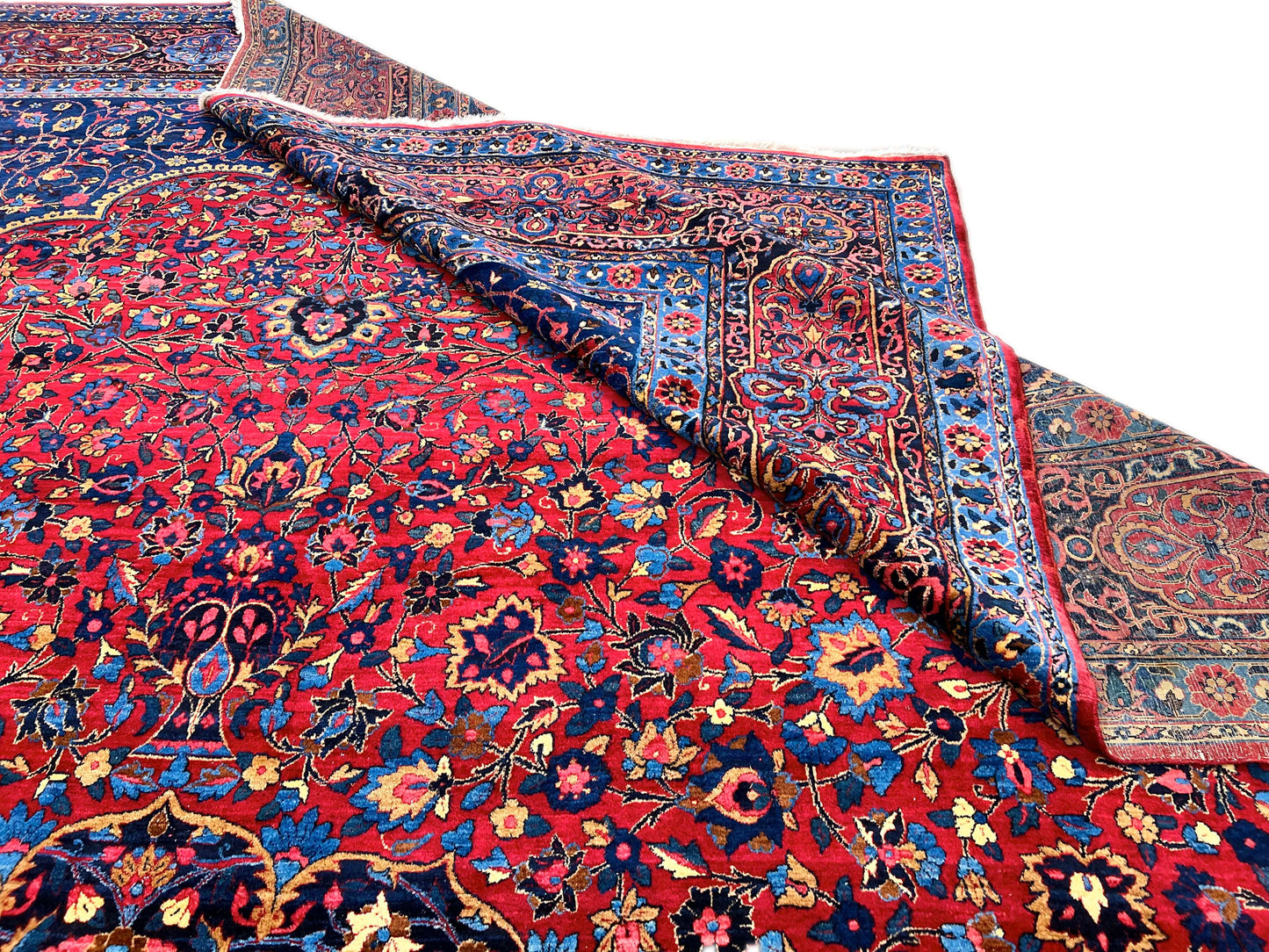 Oversized Vintage (11'06"x20'00) dk.red/indigo
