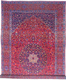 Oversized Vintage (11'06"x20'00) dk.red/indigo