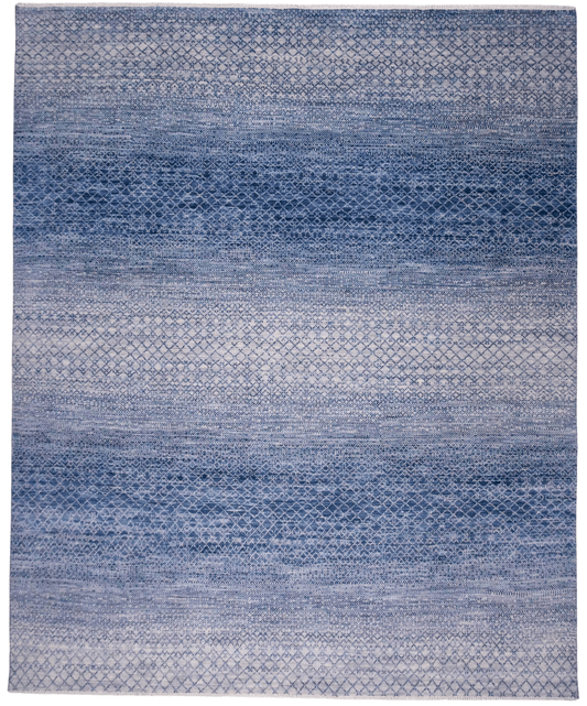 Grass Design (8'01"x9'10") lt.blue