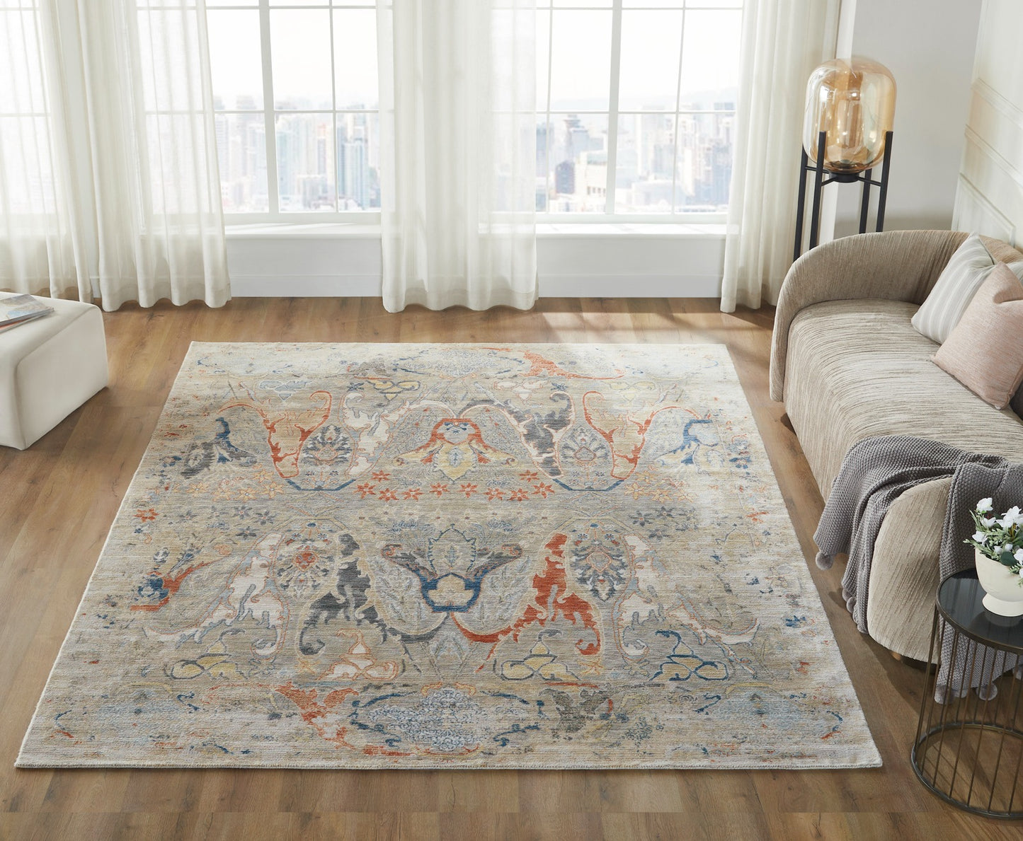 Belmont Collection 113872 Vintage Gray/Blue/Multicolor