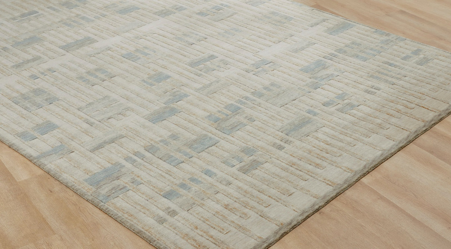 Vaughn Collection 114042 Sand/Cream/Azure