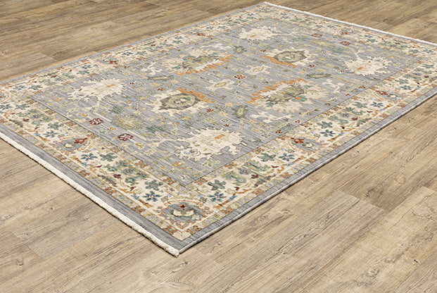 Laurel Collection - 2063L gray/ivory