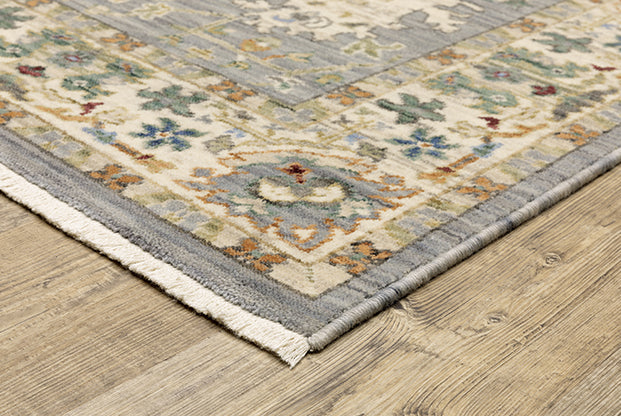 Laurel Collection - 2063L gray/ivory