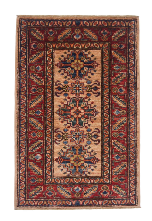 Super Kazak (1'11"x3'00") adobe/red