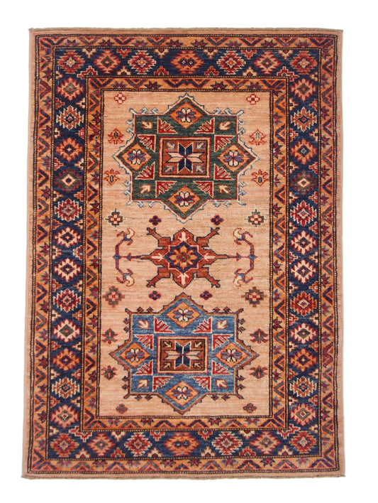 Super Kazak (2'10"x4'00") adobe/navy