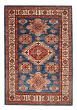 Super Kazak (3'04"x4'10") denim blue/ivory