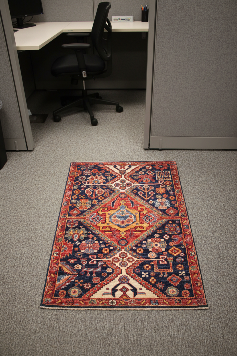 Afghan Qashqai (2'08"x3'10") blue/red