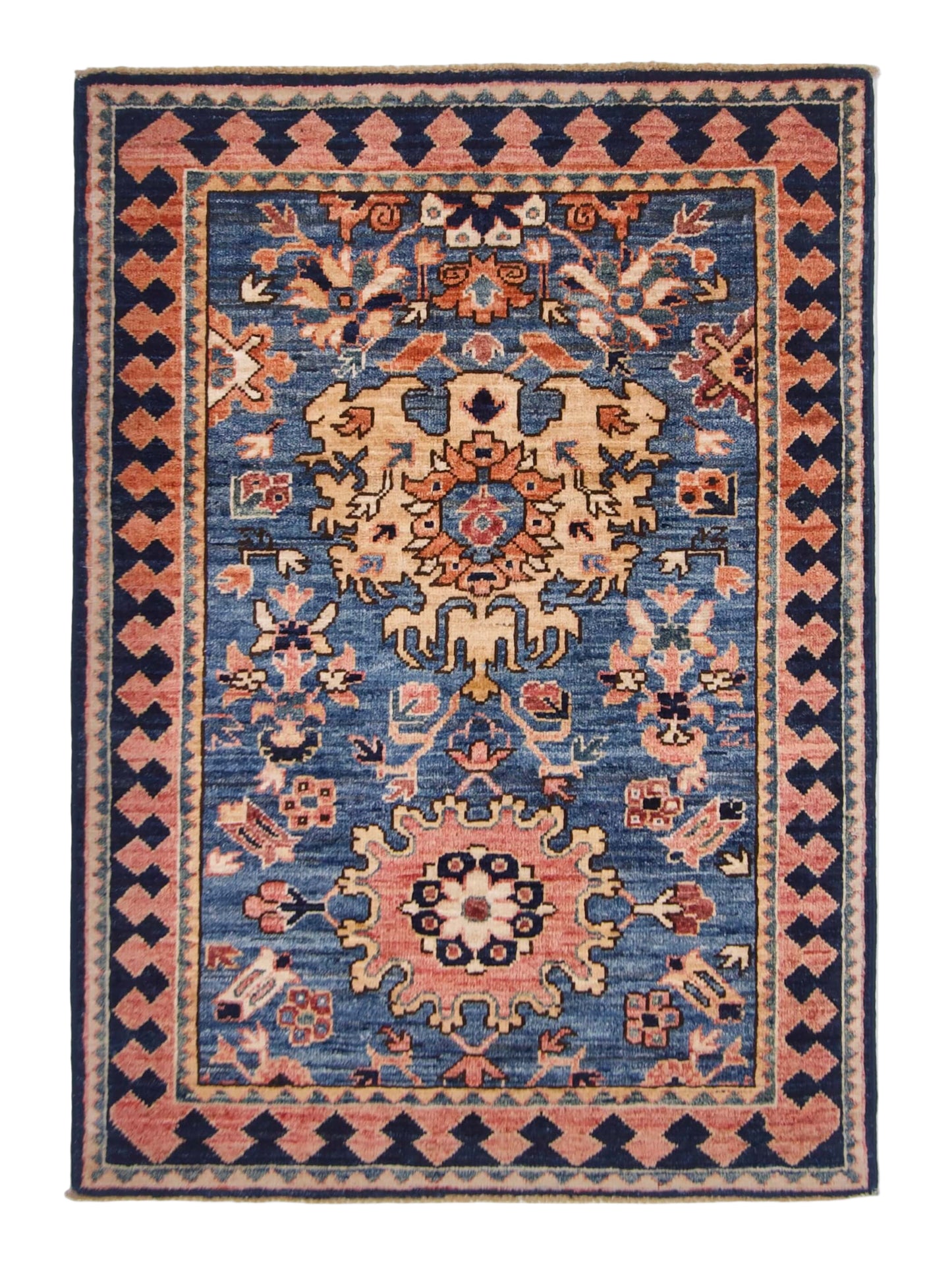 Afghan Ariana (2'09"x3'10") blue/navy