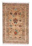 Khorjin (3'03"x4'11") camel/turquoise