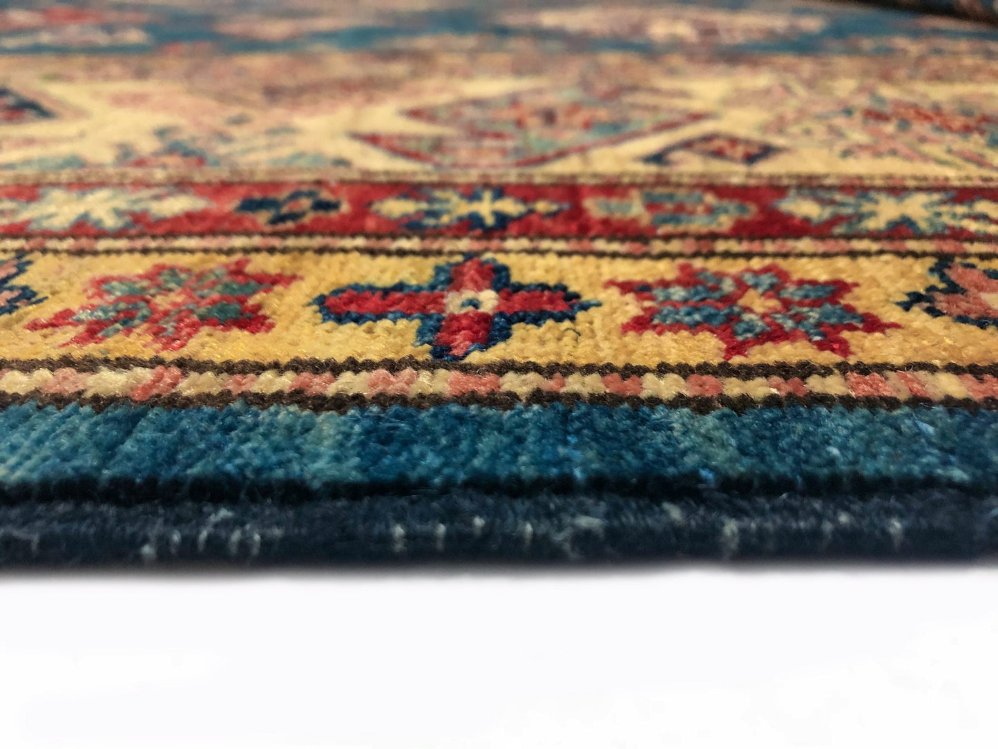 Super Kazak (8'11"x12'02") blue/lt.gold